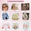 2000PCS Pearls for Crafting, Ivory No Hole Beads for Centerpieces Vases, Assorted Sizes Bulk Fake Pearls Beads for Vase Filler, Candles Centerpiece, DIY Crafts, Jewelry Making (4/6/8/10/14/20mm)