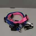 PcEoTllar Light up Dog Collar for Night Walking - LED Dog Collar Light Rechargeable Color Changing, Glow in The Dark Dog Collars Waterproof Glowing Dog Collars for Large Small Medium Dogs (L(19 inch-23.6 inch), Pink and Blue)