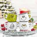 6Pack 80 Pcs Christmas Face Decals Stickers for Crafts Ornaments Small 3 Inch 10 Designs Vinyl Faces Eyes Transparent Decal for Ornaments Glass Drinking Cups Wood Decorations Balls Party Supplies (face80)