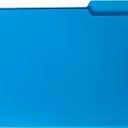 Smead Poly File Folder, 1/3-Cut Tab, Letter Size, Blue, 24 per Box (10503)