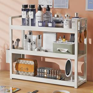 Bathroom Counter Organizer, 3-Tier Bathroom Shelf for Bathroom Kitchen Bedroom,Ideal for Organizing Cosmetics, Perfumes, Soaps, Lotions, and More (20Inches White), 19.7" x 6.7" x 18.1"