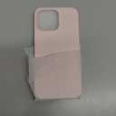 ORNARTO Compatible with iPhone 15 Pro Max Case 6.7", Slim Liquid Silicone 3 Layers Soft Gel Rubber Shockproof Protective Phone Case with Anti-Scratch Microfiber Lining-Chalk Pink