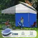 MASTERCANOPY 12x12ft Canopy SunWall Instant Canopy SideWall for Pop Up Canopy Tent Gazebos, UV Protection Sidewall Only, Spliceable (1 Pack, Blue)