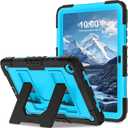 for Samsung Galaxy Tab A11+/A9+ 11 Inch Galaxy Tab A11 Plus Case,Heavy Duty Shockproof Rugged High-Impact Protective Cover for Samsung A11/A9 Plus Tablet Cases,Black Blue