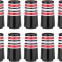 Golf Builder 10pcs Custom Tip .355 Golf Ferrules for Taper Tip Iron Wedge (Red Ring)