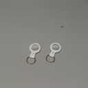 2 Pack Tracker Tags [Apple MFi Certified] Pair with Apple Find My (iOS Only) Bluetooth Air Smart Tags Key Finder Item Locator Waterproof Finder Worldwide Tracking for Pets Wallet Backpack Dogs Luggage (white)