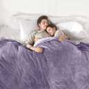 Electric Blanket Queen Size, Super Soft Cozy Upgraded Flannel Heated Blanket Dual Control with 5 Heating Levels & 10 Hours Auto Off, Fast Heating & Overheat Protection, 84" x 90", Lavender