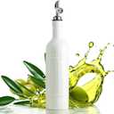 LYEOBOH Olive Oil Dispenser Bottle with Spout, 17 OZ Oil Dispenser for Kitchen, Ceramic Dispensing Bottles for Kitchen, Cooking, Gravity Spout, Housewarming Gift