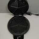 Mueller Heart 5 Waffle Maker, Norwegian Waffle Iron, Adjustable Browning Control & Nonstick, Cool Touch Handle, Easy to Clean, Small Kitchen Appliances