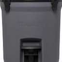 STANLEY Adventure 2 Gallon Fast Flow Water Jug, Ice Water Dispenser, Insulated Beverage Cooler with Easy Pour Spigot and Latched Foam Lid (Charcoal)