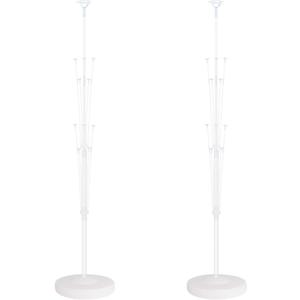 Balloon Column Stand Kit for Floor - Set of 2, Base and Pole,Balloon Tower Backdrop Decoration for Wedding, Birthday Party, or Bachelorette Parties (Balloons not included) (White) Balloon Column Stand Kit for Floor - Set of 2, Base and Pole,Balloon Tower Backdrop Decoration for Wedding, Birthday Party, or Bachelorette Parties (Balloons not included) (White)