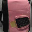 SanQing Car Seat Covers Full Set, Super Luxurious Heavy Universal Duty Waterproof Leather Automotive Vehicle Cover for Cars SUV Pick-up Truck, Non-Slip Seat Pink Car Accessories(Pink Black