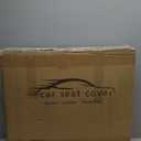 Car Seat Cover Full Set, Leather Car Seat Cover, Waterproof Seat Covers, Car Seat Cushion, Nappa Leather Seat Covers Car Seat Protector Universal Fit Most Cars Black