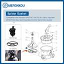 2 x 1-1/2 Inch SPX0714T Spider Gasket for Hayward Vari-Flo XL Multiport Valve Diverter SP0714T SPX0714CA