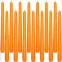 10 inch Orange Taper Candles for Home Decor, Set of 20 Unscented Dripless Candlesticks - 8 Hours Long Burning for Dinner, Wedding, Parties and Special Occasions
