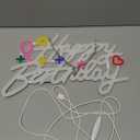 Happy Birthday Neon Sign, LED Happy Birthday Light Up Sign, USB Powered Dimmable Neon Light, Birthday Neon Sign for Wall Decor, Perfect for Backdrop Birthday Party Decoration (Color)