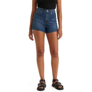 Levi's Women's High Waisted Mom Shorts (Black)