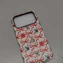 DAIZAG Case Compatible with iPhone 17 Pro,Fit Shockproof Cover for Women Girls,Christmas Tree Ribbon Bow