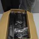 VTRIN Vertical Narrow Shoe Rack Organizer 10 Tier Tall Shoe Shelf Holds 20-22 Pairs with Non-Woven Dustproof Cover for Closet, Entryway Black