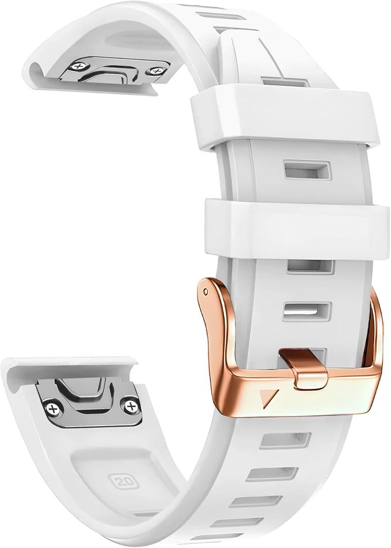20mm Watch Band for Garmin fenix 5s fenix 6s fenix 7s pro sapphire quickfit 20 bands Replacement for garmin epix 2 42mm standard strap Rose Gold women men