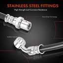 A-Premium Rear Driver Brake Hydraulic Hose Compatible with Select Subaru Models - WRX 2013 2014 2015 2016 2017 2018 2019 2020