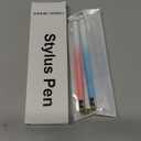 2PCS Stylus Pens for Touch Screens, Stylus Pen for iPhone/iPad/Tablet Android/Microsoft Surface, Compatible with All Touch Screens(White Pink/White Blue) (B-White Pink/White Blue)