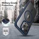 ESR for iPhone 15 Pro Max Case, Compatible with MagSafe, Military-Grade Protection, Yellowing & Scratch-Resistant Back, Magnetic Phone Case for iPhone 15 Pro Max, Classic Series, Clear Dark Blue