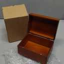 DRASTAR Keepsake Box, Wood Memory Box with Lids, Wooden Jewelry Box, Memory Box, Small Decorative Wooden Box,Brown