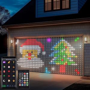DealBeta Smart Curtain Lights 20Ft x 10Ft, 800 LED Curtain String Lights with App Remote Color Changing Window Fairy Light Music Sync Dynamic DIY for Indoor Outdoor Backdrop Wall Decor