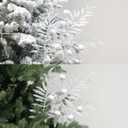 RoseCraft 10PCS Christmas Tree Decorations, Artificial Glitter Berry Stems Branches, for Christmas Tree Ornaments Picks Twigs Xmas Vase Filler Home Wedding Holiday Winter Decor. (White)