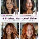 Deluxe 8-in-1 Air Styler Pro 2025 by Rylena, Hair Dryer Brush for Fast Drying, Auto Curling, Smoothing&Volumizing, 8 Attachable Heads, 110,000 RPM High-Speed Multi Styler, 600M Ionic Care, Stone