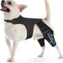 Dog Knee Brace for Torn Acl Hind Leg, 4 Stabilizers Dog Leg Braces for Back Leg, Adjustable Hip Support to Reduces Pain, Ligament Injuries, Luxating Patella, S
