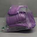 YIHOUSE Memory Foam Purple Bathroom Rug Sets 5 Piece, Ultra Absorbent Bath Mat for Bathroom - Non-Slip Machine Washable & Dry Quickly, 5 Piece Bathroom Mat Set, Purple (1'8" x 3'10" (Rectangular))