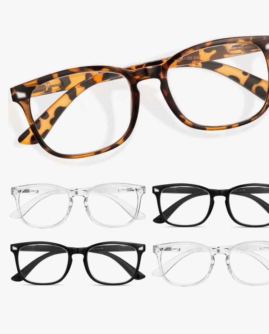 CCVOO Reading Glasses for Women, Eyeglasses, Blue Light Readers for Women, Computer Eye Glasses, Cheaters +2.5