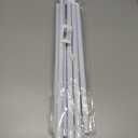 AIZESI 2pcs White Curtain Rod No Drilling Adjustable Spring Tension Rod 31 to 54 Inch Small Expandable Spring Loaded Curtain Rods for Windows,Cupboard, Kitchen Cabinets,Bathroom