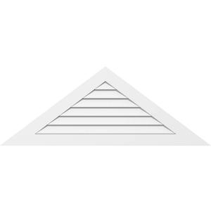 Ekena Millwork GVPTR32X1301SF Triangle Surface Mount PVC Gable Vent, Factory Primed White
