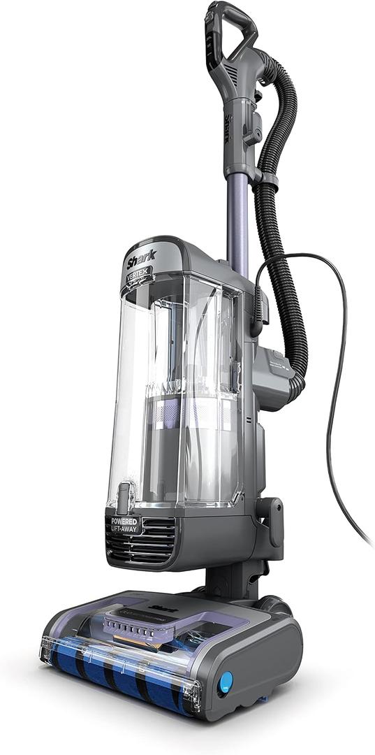 Shark AZ2001AMZ Vertex DuoClean PowerFins Upright Vacuum, with Powered Lift-Away & Self-Cleaning Brushroll, Dark Lilac, 1 qt Dust Cup