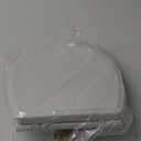 Hibbent Premium Round Toilet Seat with Cover Quiet Close, One-Click to Quick Release, Easy Installation Non-Slip Seat Bumpers, Slow Close Toilet Seat and Cover, Easy Cleaning-White Color (16.5'' Round)