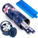 YOUSHARES Insulin Cooler Travel Case - 48H Non-Electric Cooling Bottle with TSA Approved Ice Pack, Diabetic Medication Pen Vials Refrigerator, Medical Carry Case Portable for 15 EpiPens (Cup_magnolia)