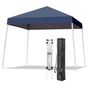 Canopy Tent, 10X10 FT Pop Up Canopy Outdoor Instant Tent Slant Legs with Carrying Bag, Portable Gazebo Shelter for Patio Deck Garden and Beach - 8X8 FT Canopy Cover (Dark Blue)