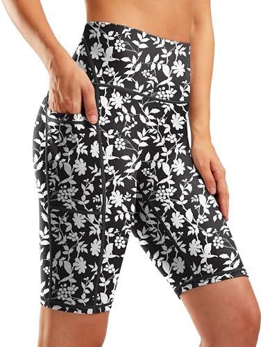 G Gradual Women's 9" High Waisted Swim Board Shorts Tummy Control Swimsuit Bottoms for Women with Liner Pockets XXL