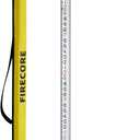 Firecore 16-Foot Aluminum Grade Rod - 10ths, 5 Sections Telescopic with Bubble Level-FLR500B