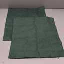 MIULEE Pack of 2 Decorative Outdoor Solid Waterproof Throw Pillow Covers Faux Linen Garden Farmhouse Cushion Cases for Patio Tent Balcony Couch Sofa 16x16 Inch Emerald Green