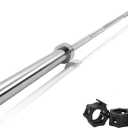 RITFIT 7FT Olympic Barbell for Strength and Weightlifting Training - 2 Inch Olympic Bar for Squat, Deadlift, Bench Press, Curl, Overhead Press - 500lbs/1000lbs/1500lbs Capacity (Silver)