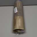 Aofmee Table Runner and Placemats Set of 6 Washable, Heat Resistant Place Mats with Table Runner, Woven Vinyl Table Placemats, Stain Resistant Kitchen Table Mats Sets, Easy to Clean, Gold, Set of 7