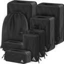 8-Piece Luxury Compression Packing Cubes & Bags for Travel  Maximize Space in Luggage with HybridMax Double-Capacity Design, 50 Luggage Tags, Deluxe Set, Lifetime Satisfaction Suitcase Organizer Bags