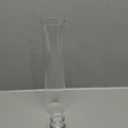 NUPTIO Taper Candle Holder Glass:Clear Hurricane Candlestick Holder - Fluted Candles Stick Stand with 12 inch Tall Windproof Cylinder Cover for Fireplace Dining Room Decor