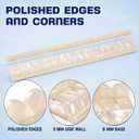 20 Inch 4 Pack Pearl Mahjong Racks with Magnetic Pushers