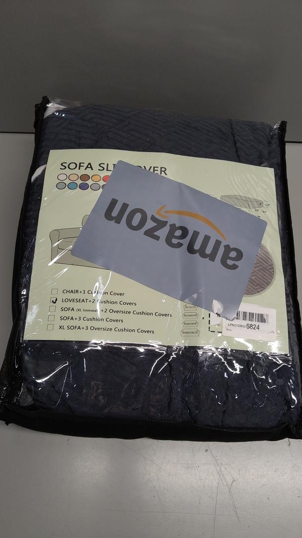 LoveSeat +2 Cushion Covers,Dark Grey