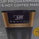 West Bend Timeless 12-Cup Programmable Coffee Maker with Brew Strength Selector for Hot and Iced Coffee, Includes 1-4 Cup Brew Option and Permanent Filter
